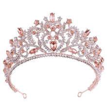 Baroque crown bride's party colorful tiara